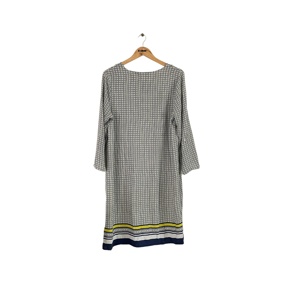 Max Light Yellow & Blue Printed Long Tunic | Pre Loved |