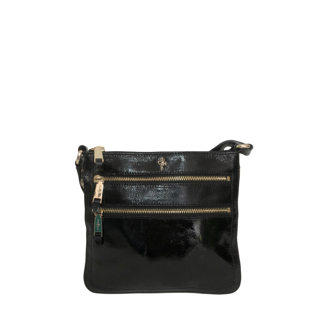 Cole Haan Black Patent Leather Crossbody Bag | Gently Used |