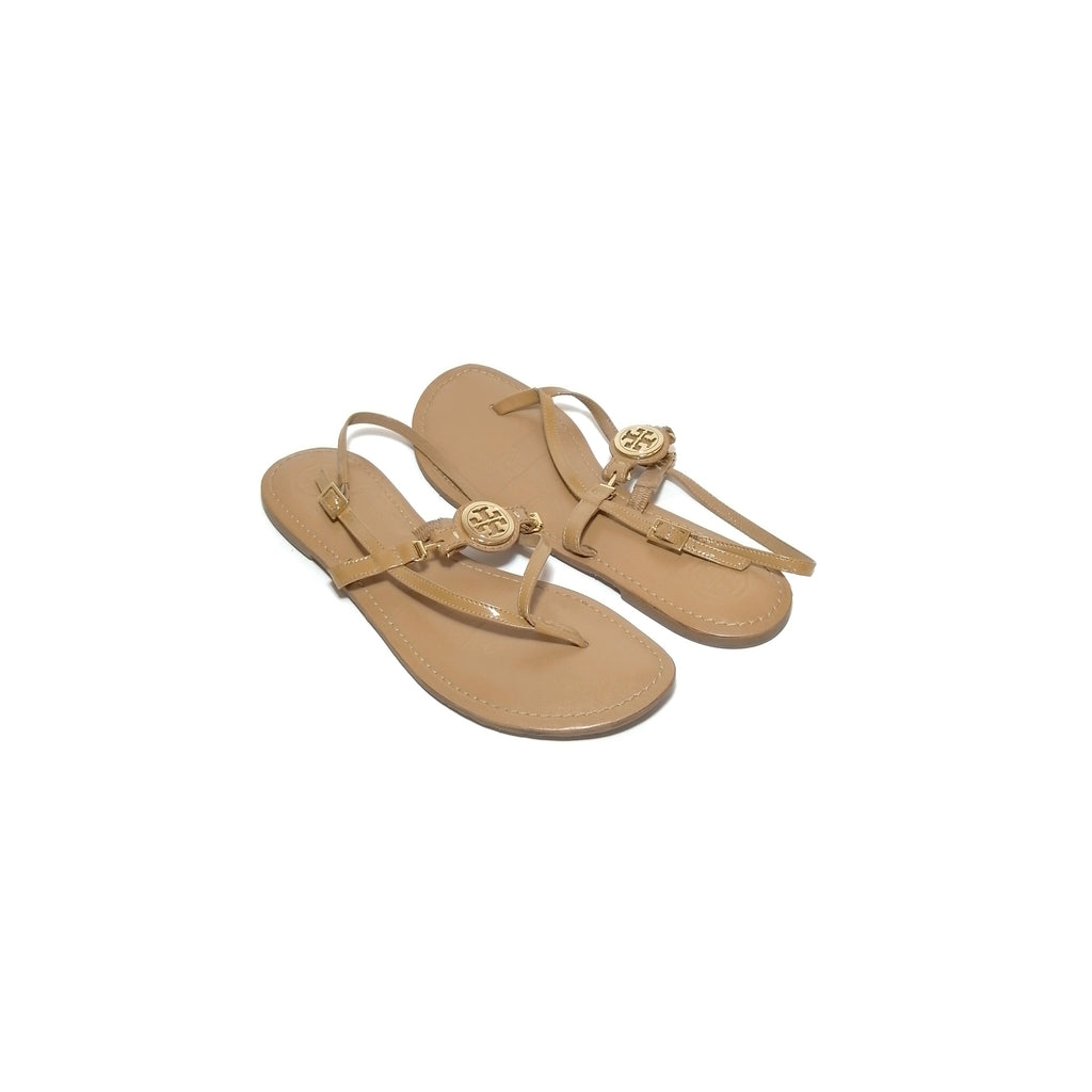 Tory Burch Tan Leather 'Ali' Sandals