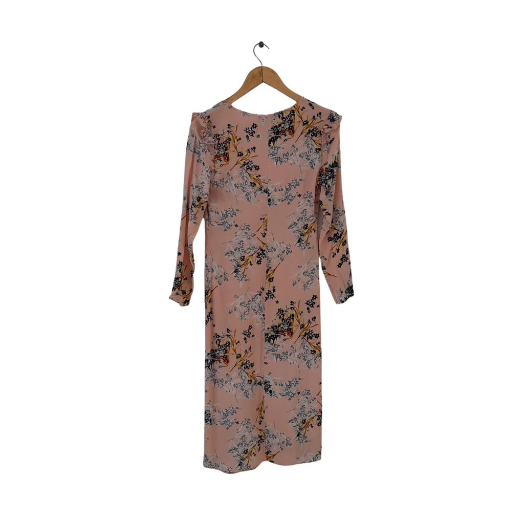 New Look Petite Light Pink Printed Midi Dress | Gently Used |