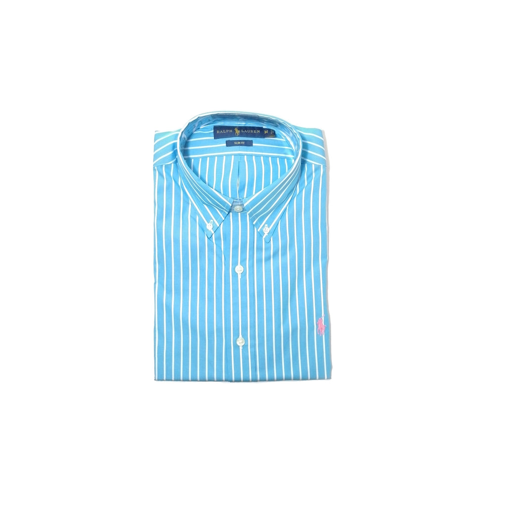 Ralph Lauren Blue Men's Striped Shirt 