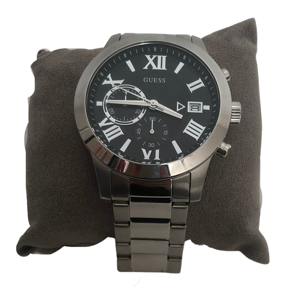Guess Silver Stainless Steel Men's Watch | Brand New |