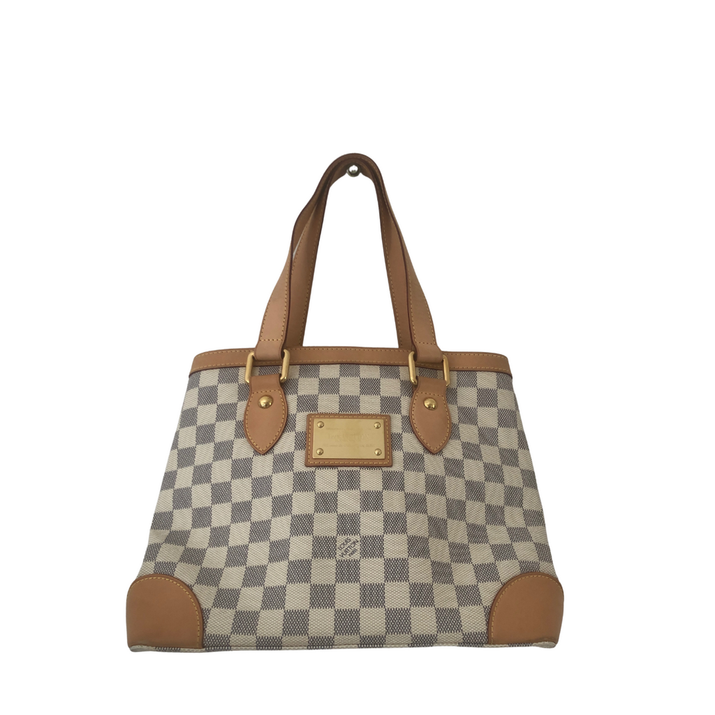 Louis Vuitton Hampstead Damier Azur Tote Bag | Pre Loved |