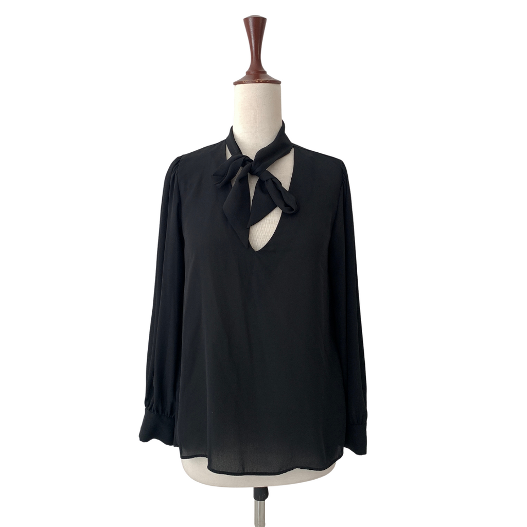 ZARA Black Knot Blouse  | Like New |