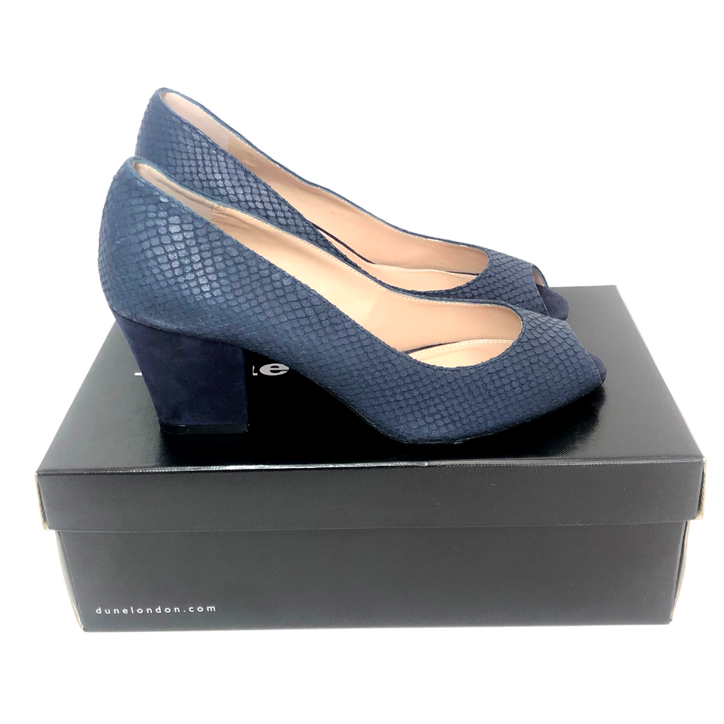 Navy hot sale heels dune
