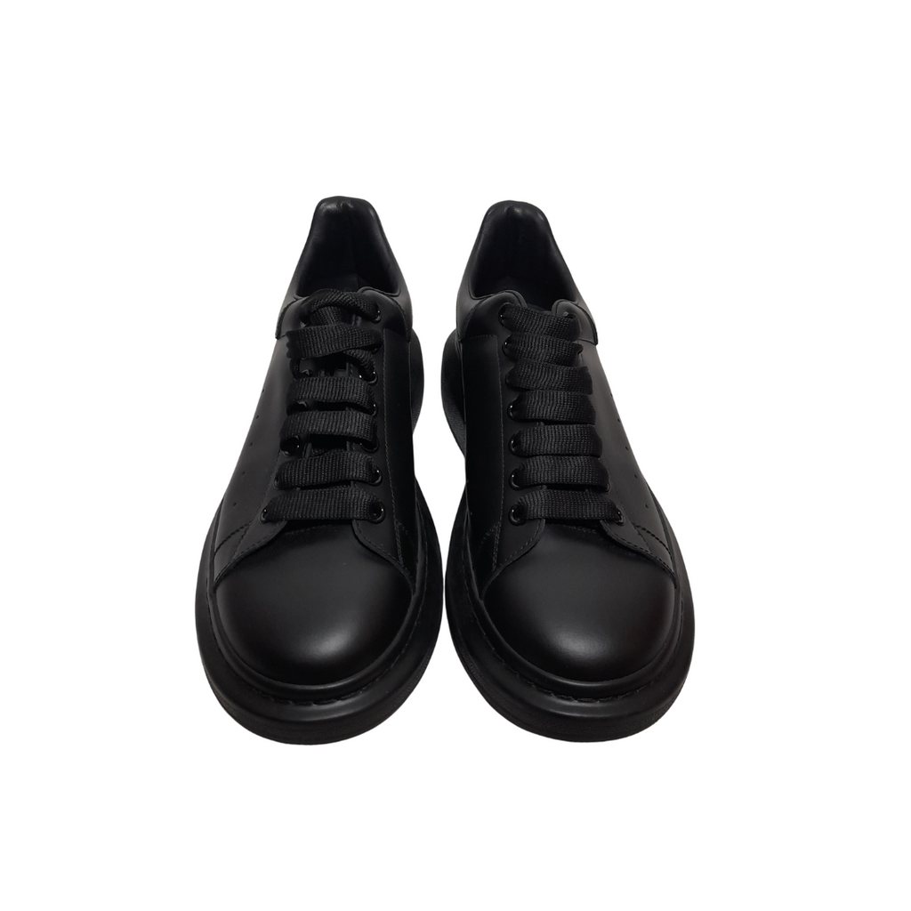 Alexander McQueen Black Men's Leather Oversized Sole Sneakers | Like New |