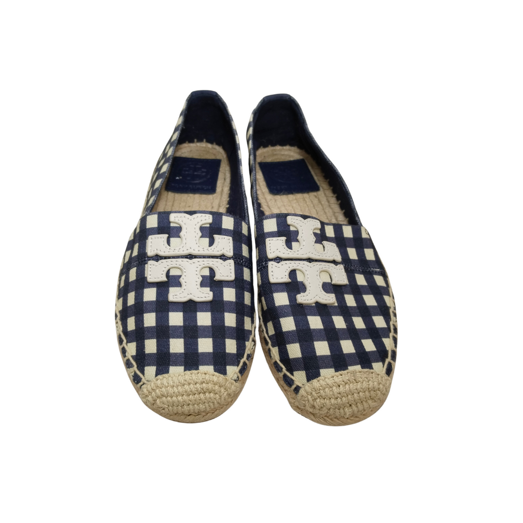 Tory Burch Weston Checked Espadrilles | Gently Used |