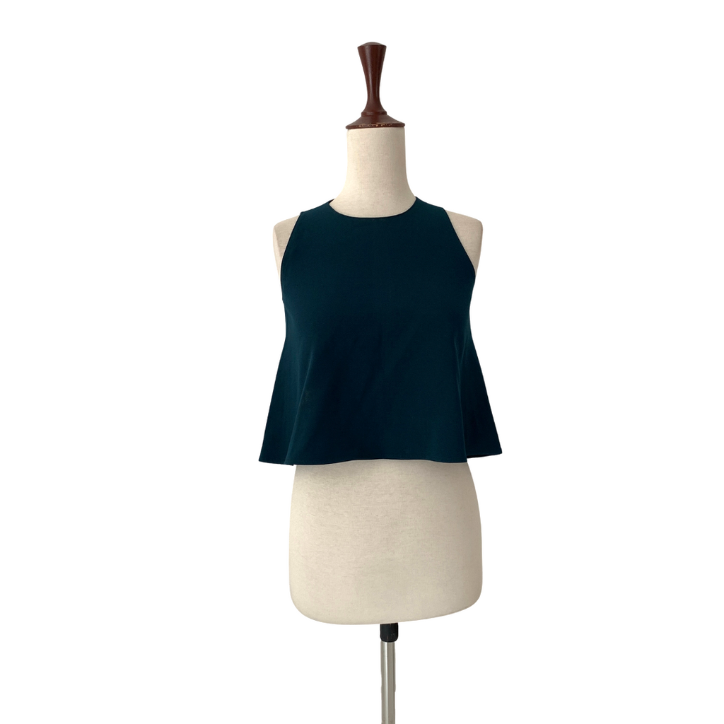 Dressing Paula Bottle Green Sleeveless Top | Gently Used |