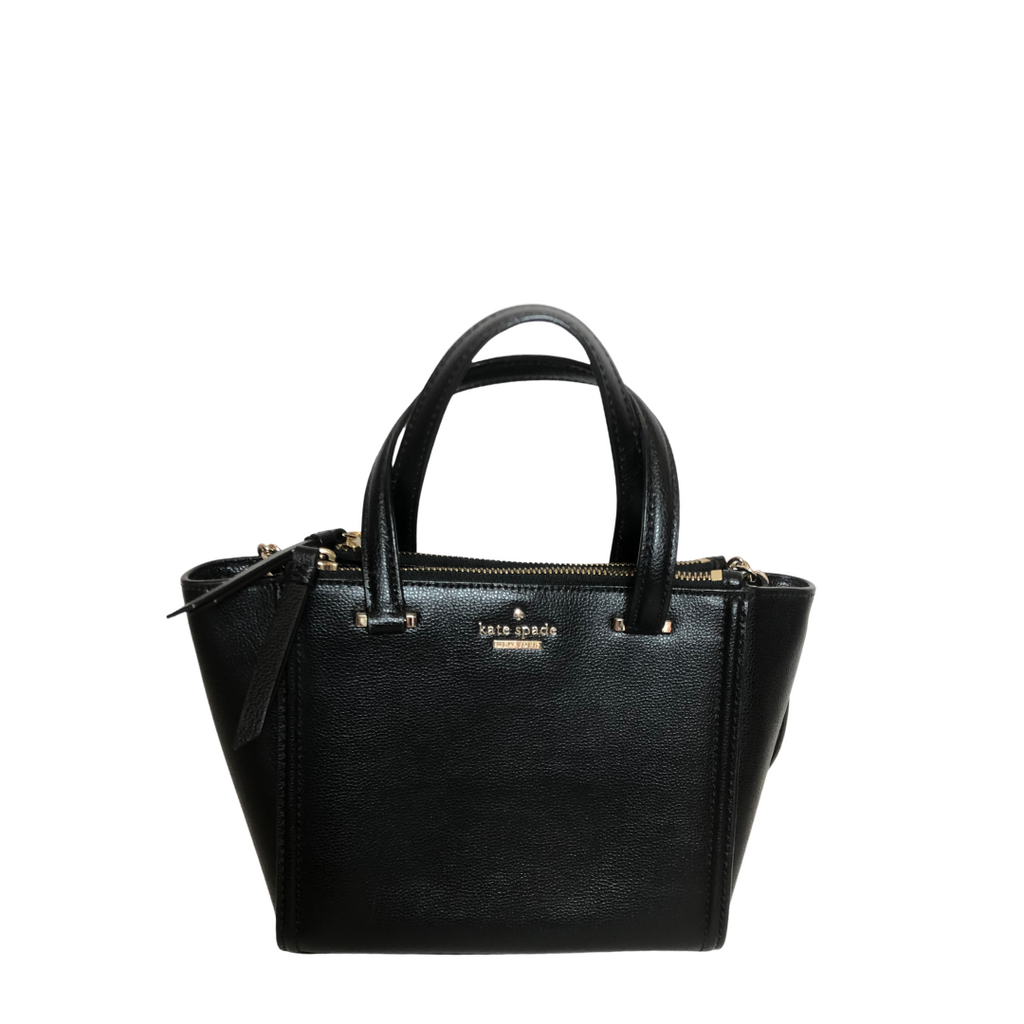 Kate Spade Black Mini 'Kona' Leather Satchel | Brand New |