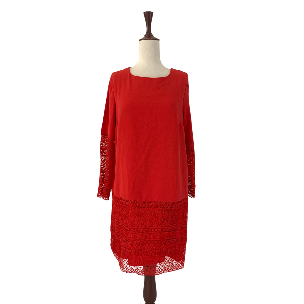 Elle Red Lace Dress | Brand New |