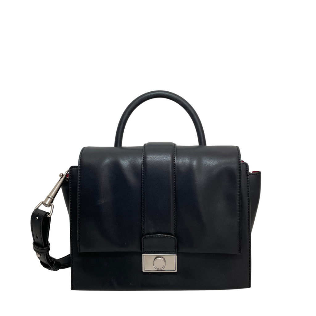 Charles & Keith Black Top Handle Satchel | Pre Loved |