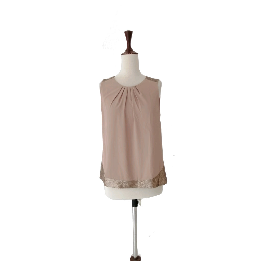 Dorothy Perkins Beige Sequins Top