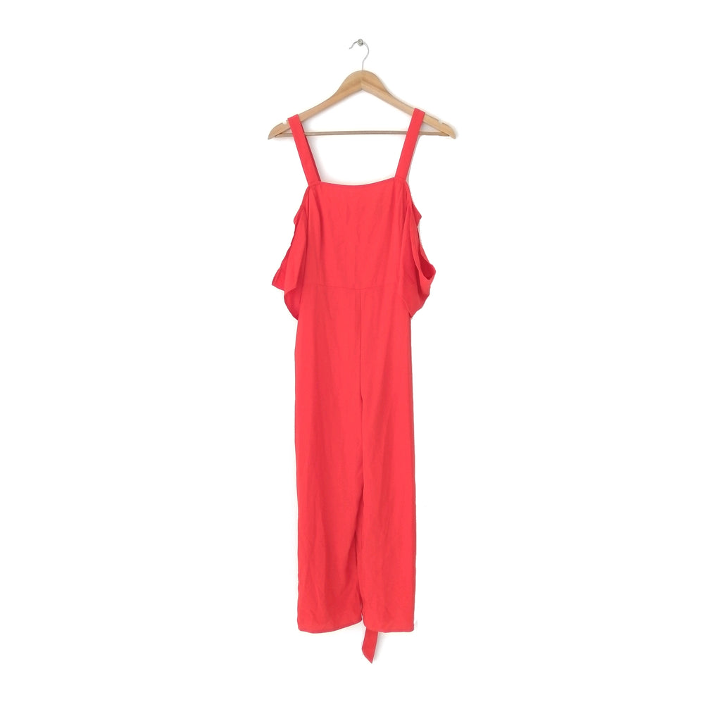 Forever 21 Coral-Red Jumpsuit