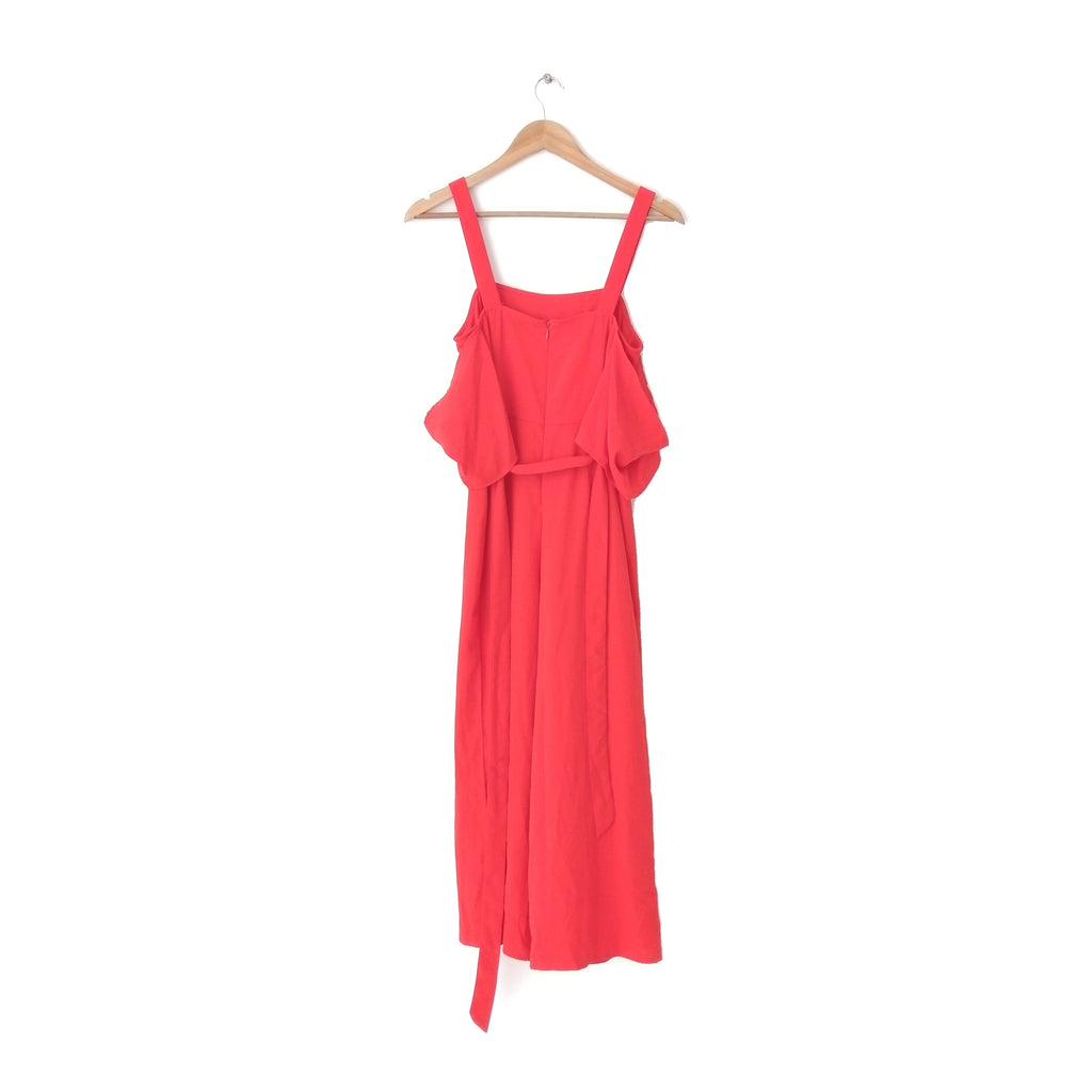 Forever 21 Coral-Red Jumpsuit
