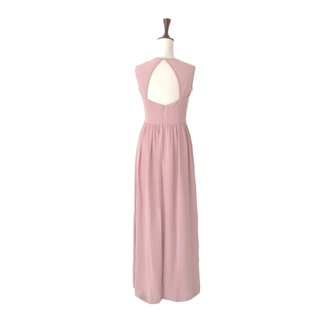 Little Mistress Blush Pink Rhinestones Maxi Dress
