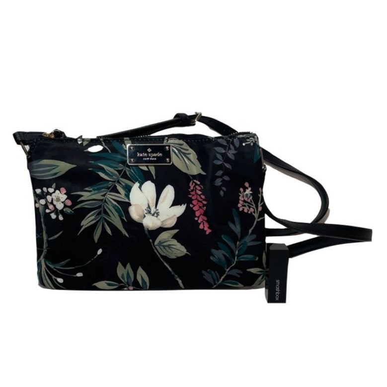 Kate spade black floral handbag Clearance