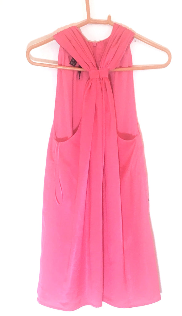 Mango Pink Knot Halter Dress | Like New |