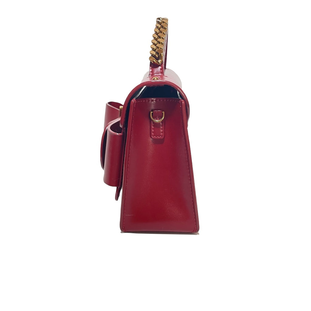 Charles & Keith Rust-Red Chain Small Satchel | Gently Used |