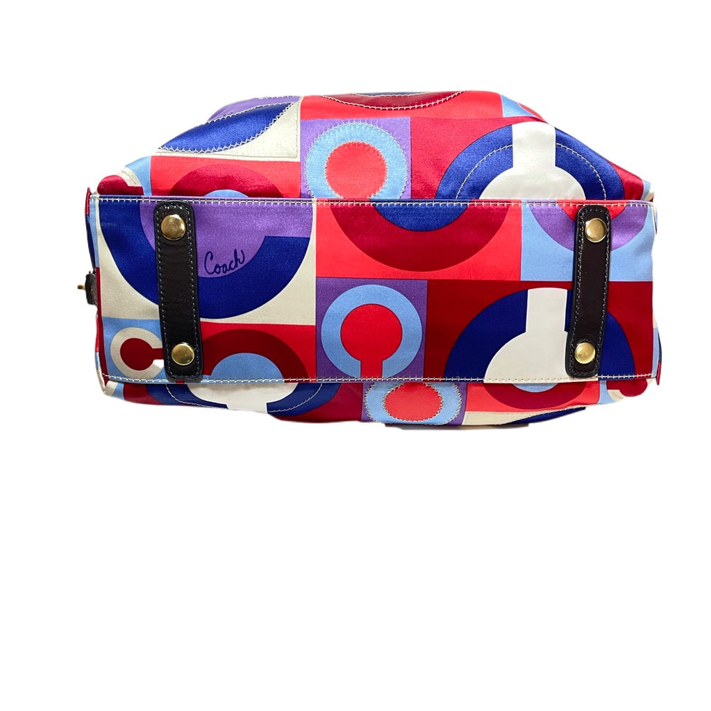 Coach Multi-Coloured Logo Printed Bag | Gently Used |