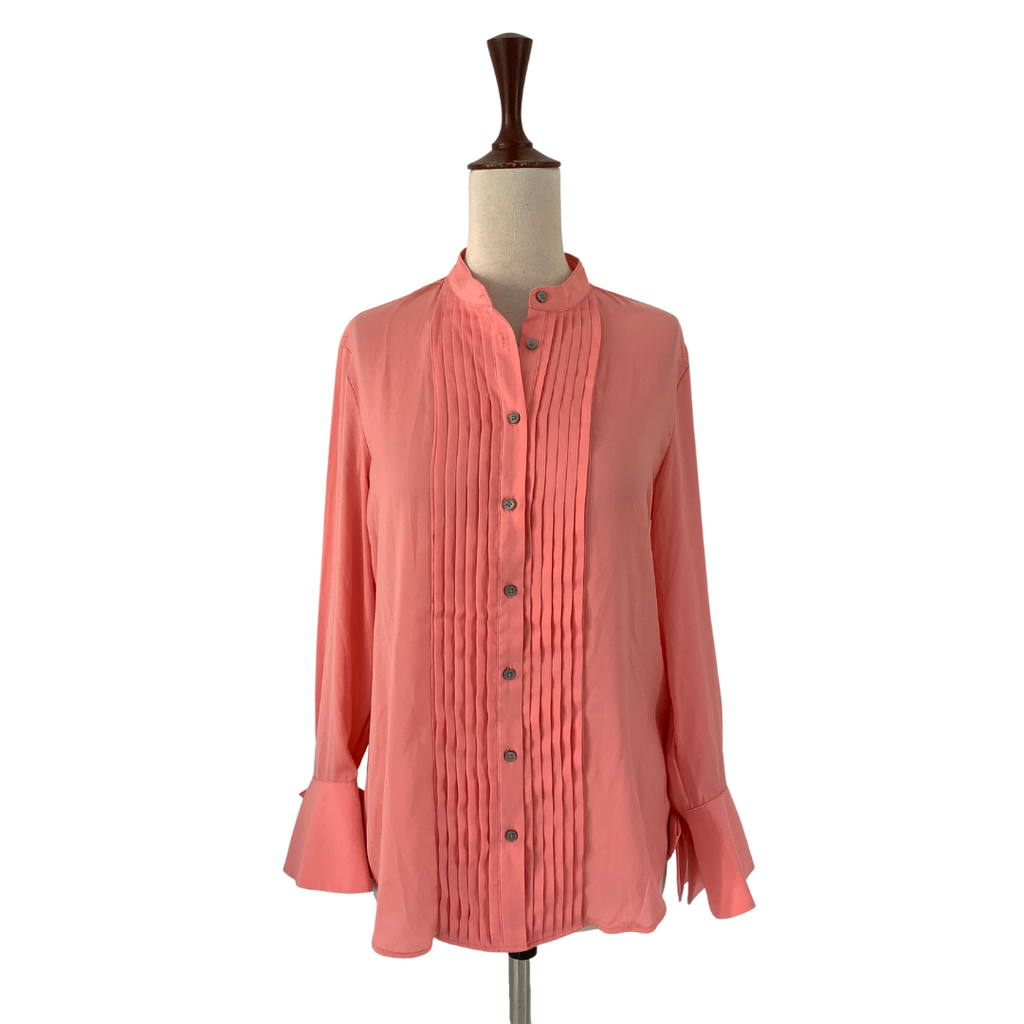 Banana Republic Pink Pleated Collared Shirt | Brand New |