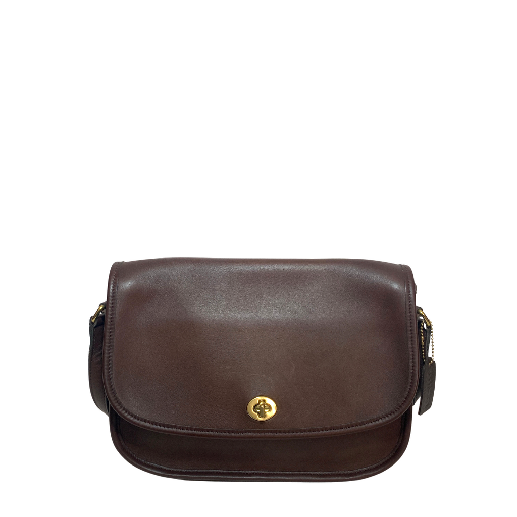 Coach Brown Leather 'City' Crossbody Bag | Brand New |