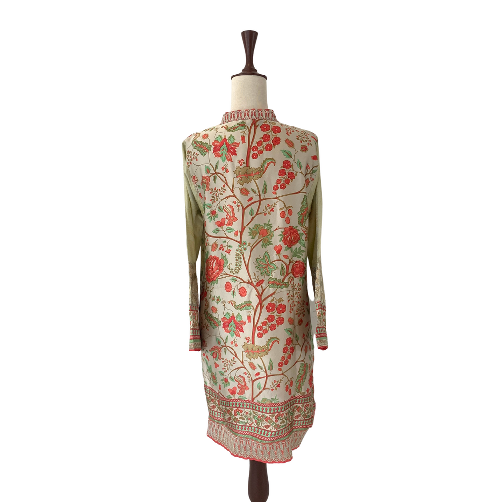 Khaadi Khaas Beige Embroidered Silk Kameez | Gently Used |