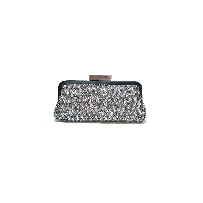 DUNE Grey Sequins Clutch