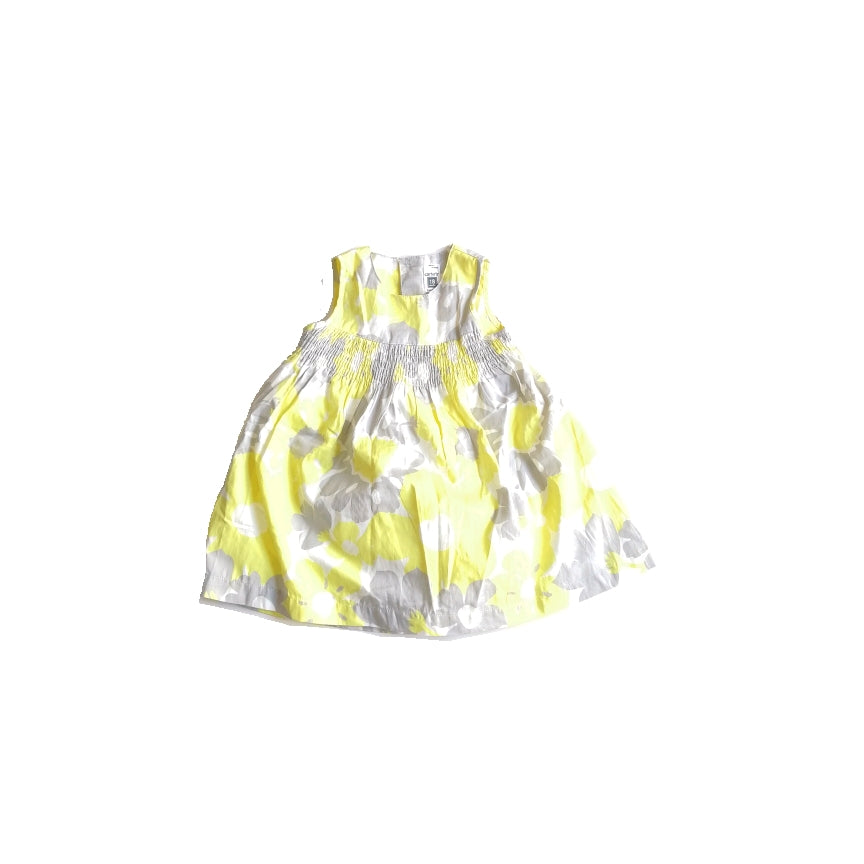 Carter's Grey & Yellow Floral Dress