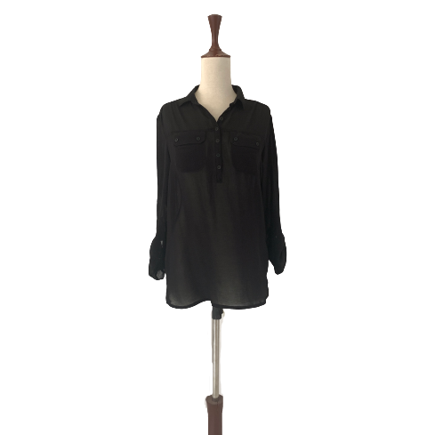 Atmosphere Black Lace Top | Pre Loved |