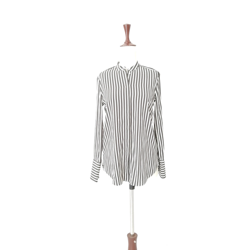 H&M Black & White Striped Shirt