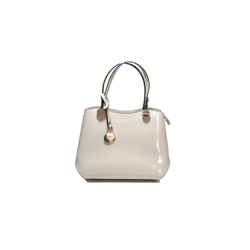DUNE Taupe Patent 'DINIDIMOGEN' Satchel