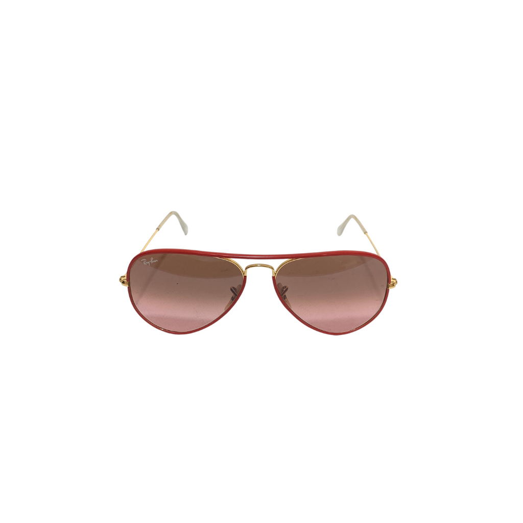 Ray-Ban Red Aviator RB 3025JM Unisex Sunglasses | Like New |