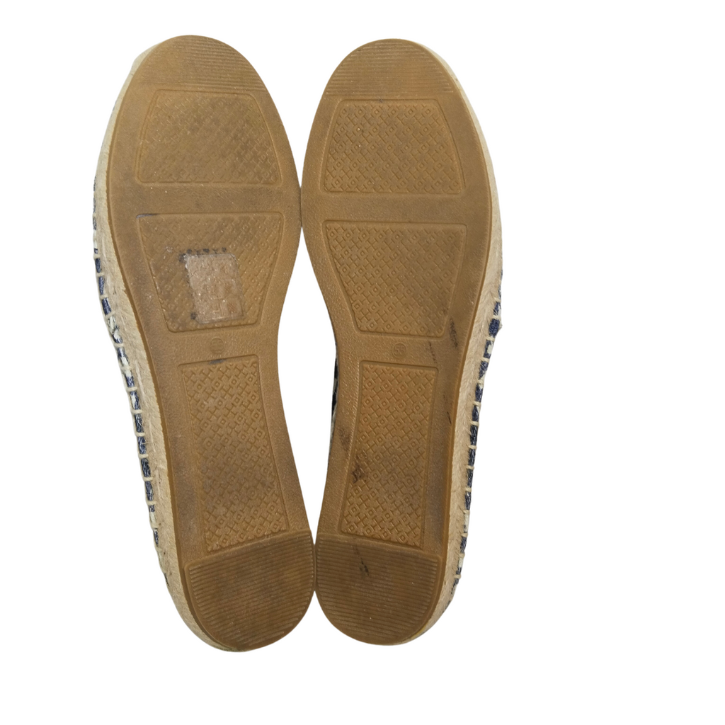 Tory Burch Weston Checked Espadrilles | Gently Used |