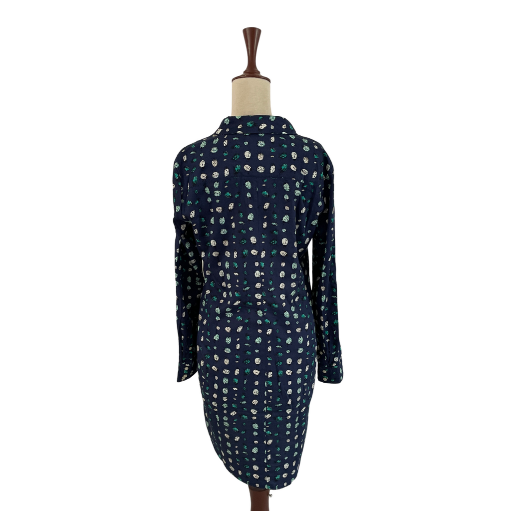 Gap Navy Blue Ladybug Printed Long Collared Shirt | Gently Used |