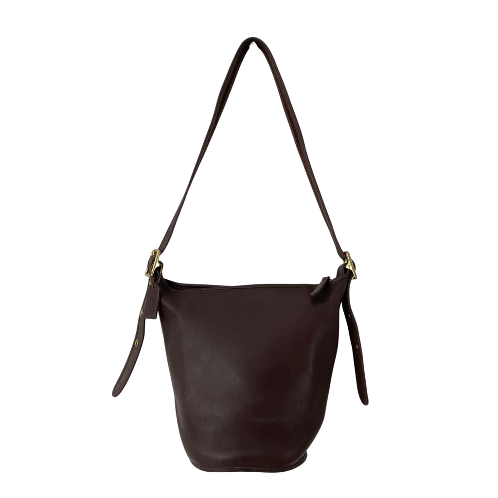 Coach Brown Leather Bucket Bag | Pre Loved |