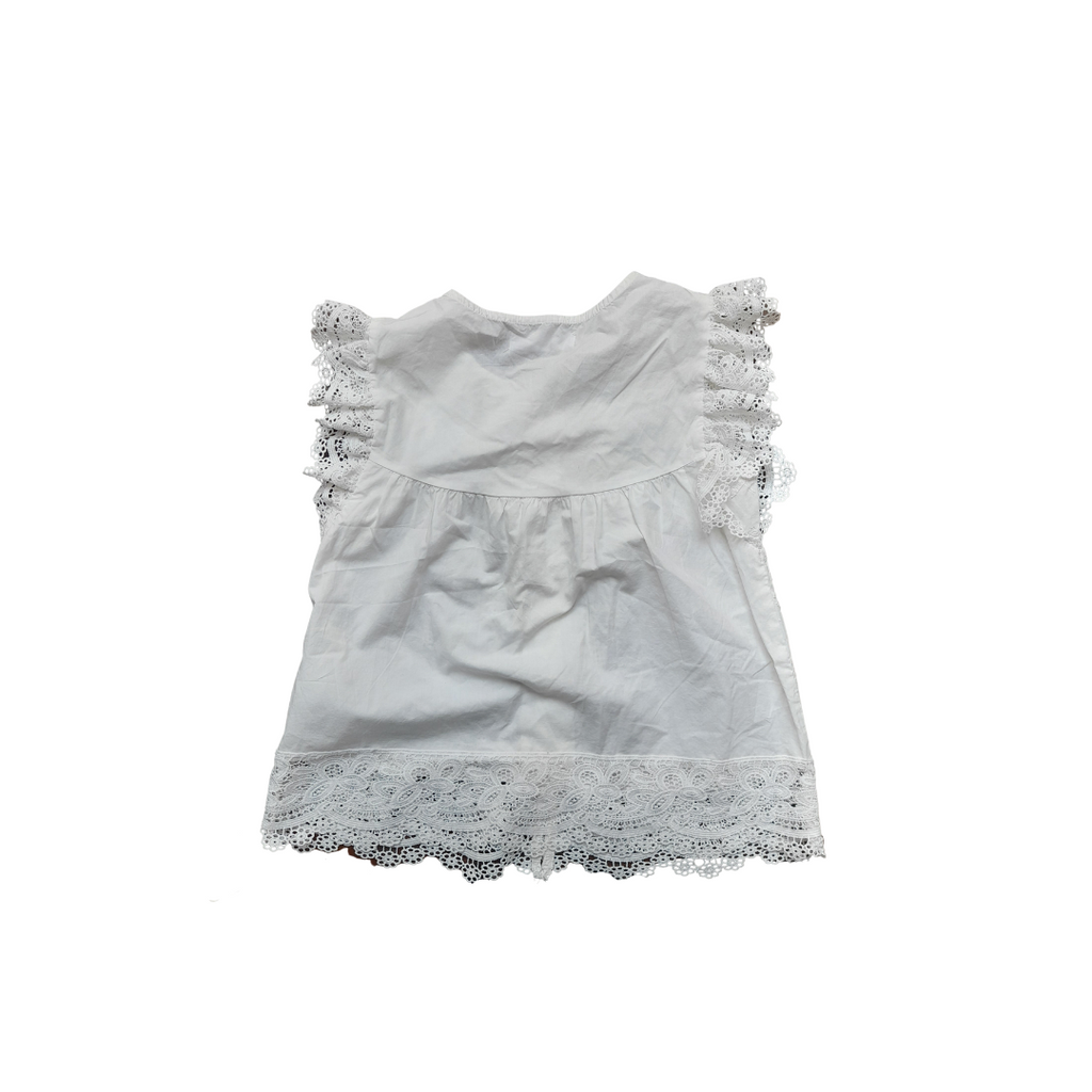 ZARA White Lace Blouse (11 - 12 Years) | Brand New |