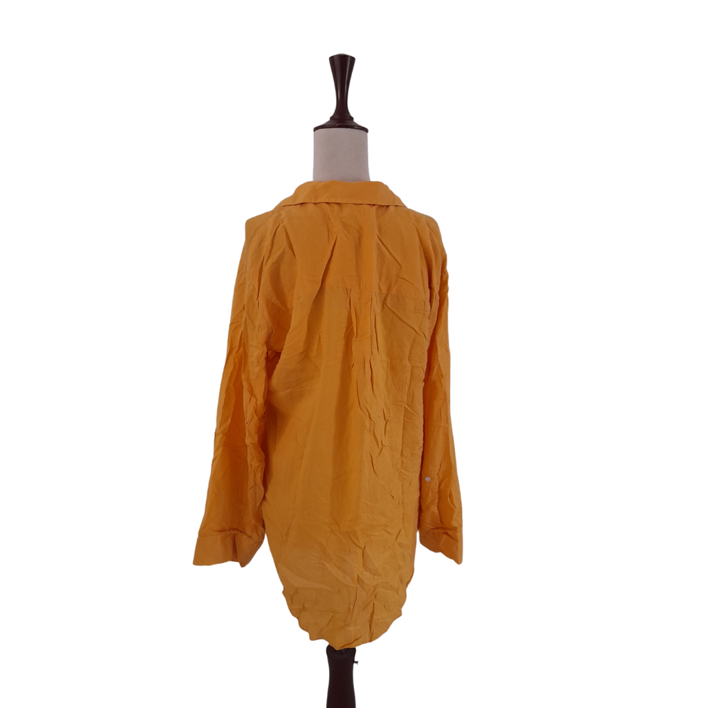 ZARA Mustard Collared Long Shirt | Gently Used |