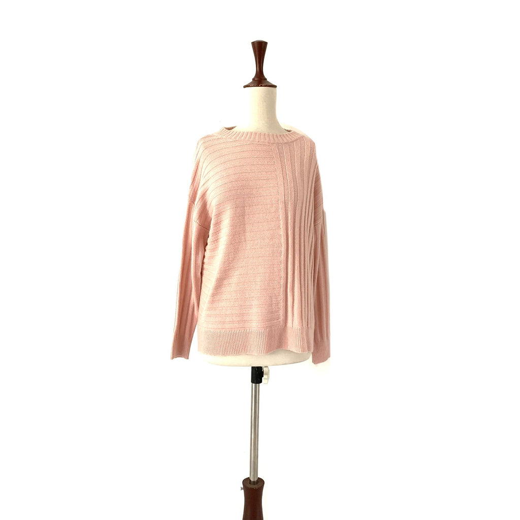 M&S Collection Pink Ribbed Sweater | Brand New |