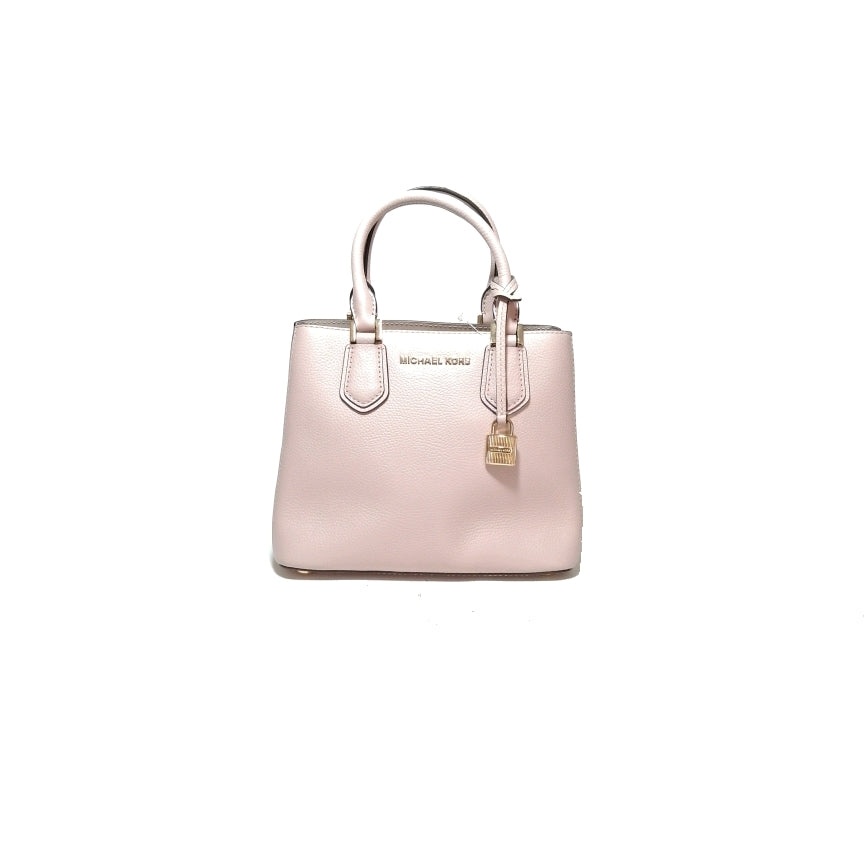 Michael Kors Pink Pebbled Leather Small Mercer Satchel