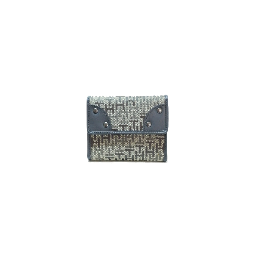 Tommy Hilfiger Brown Monogram Bi-fold Wallet