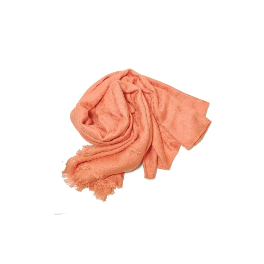 Calvin Klein Orange Monogram Scarf | Gently Used |