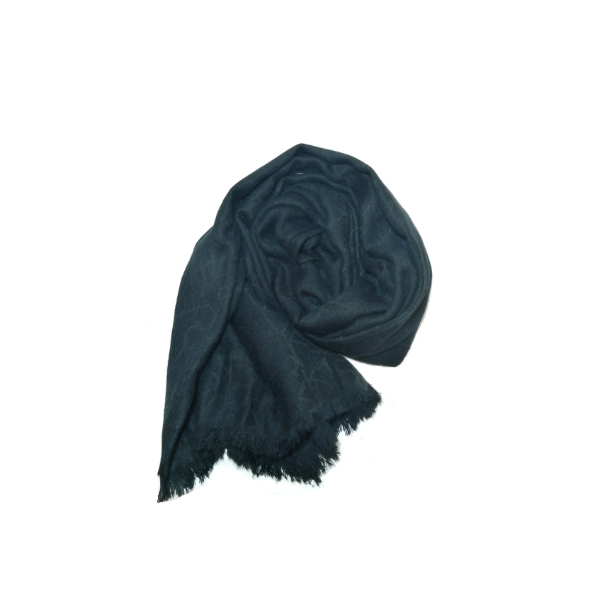 Calvin Klein Black Monogram Scarf | Gently Used |