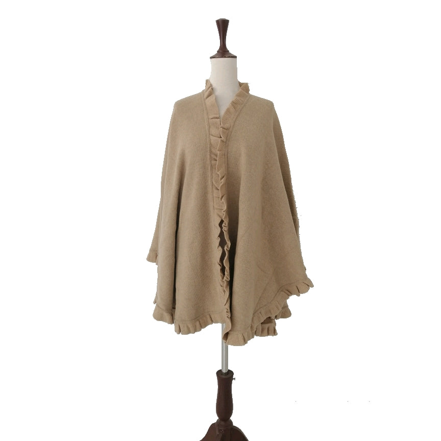 Marks & Spencer Camel Wool Cape | Gently Used |