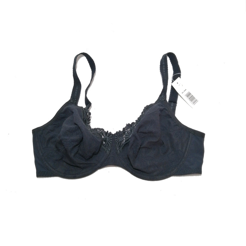 Warner's Black Cotton Bra | Brand New |