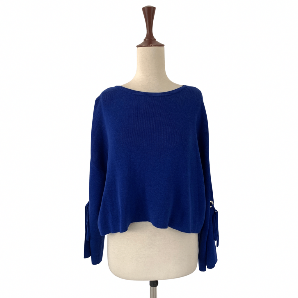 New Look Blue Cropped Sweater | Gently Used |