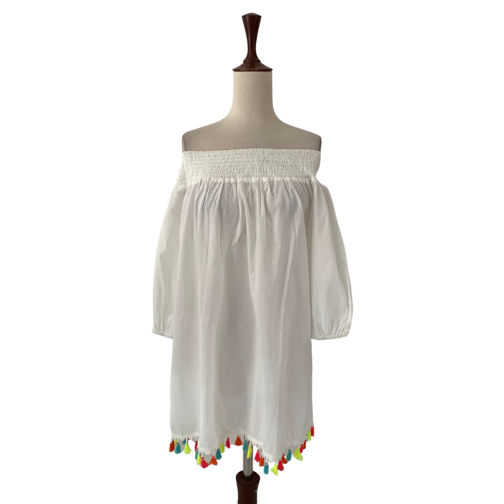 Forever 21 White Off-shoulder Blouse | Pre Loved |