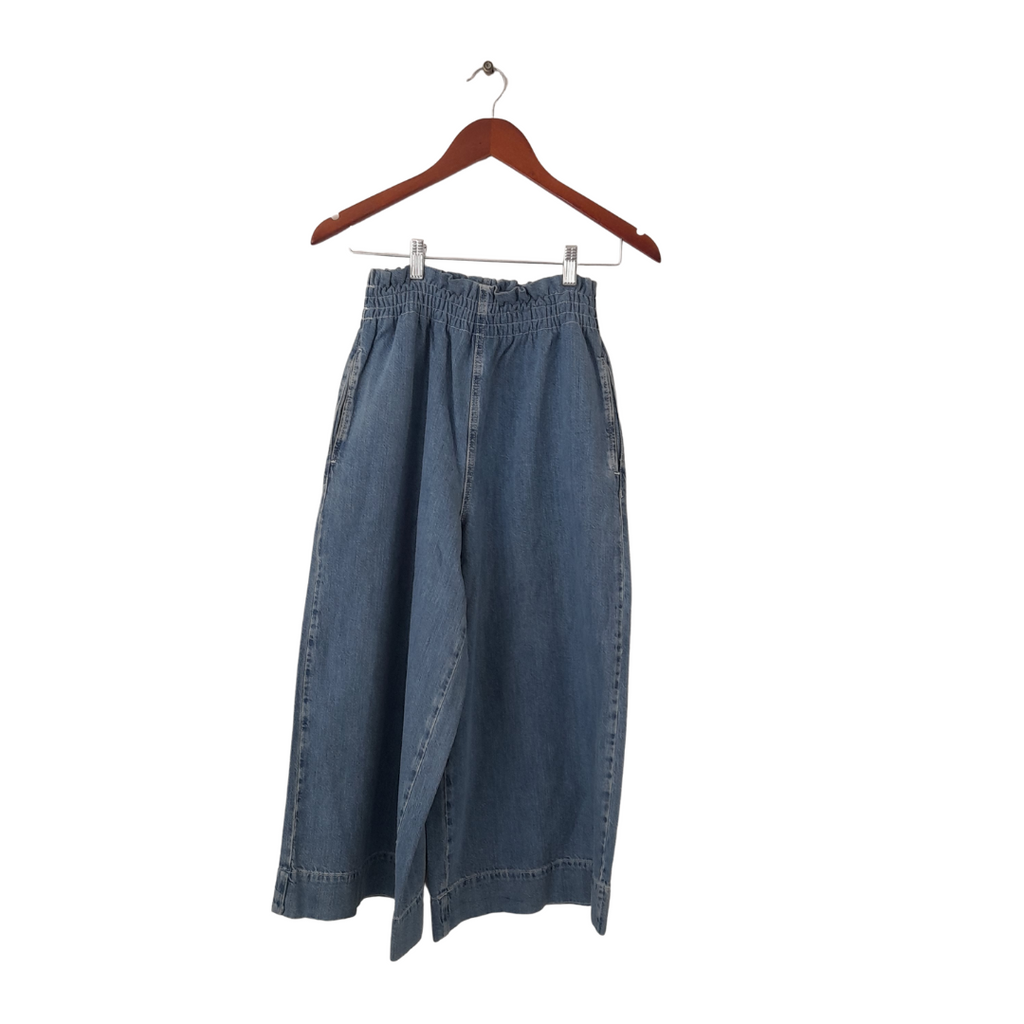 TopShop High-waisted Cuolotte Denim Jeans | Pre Loved |