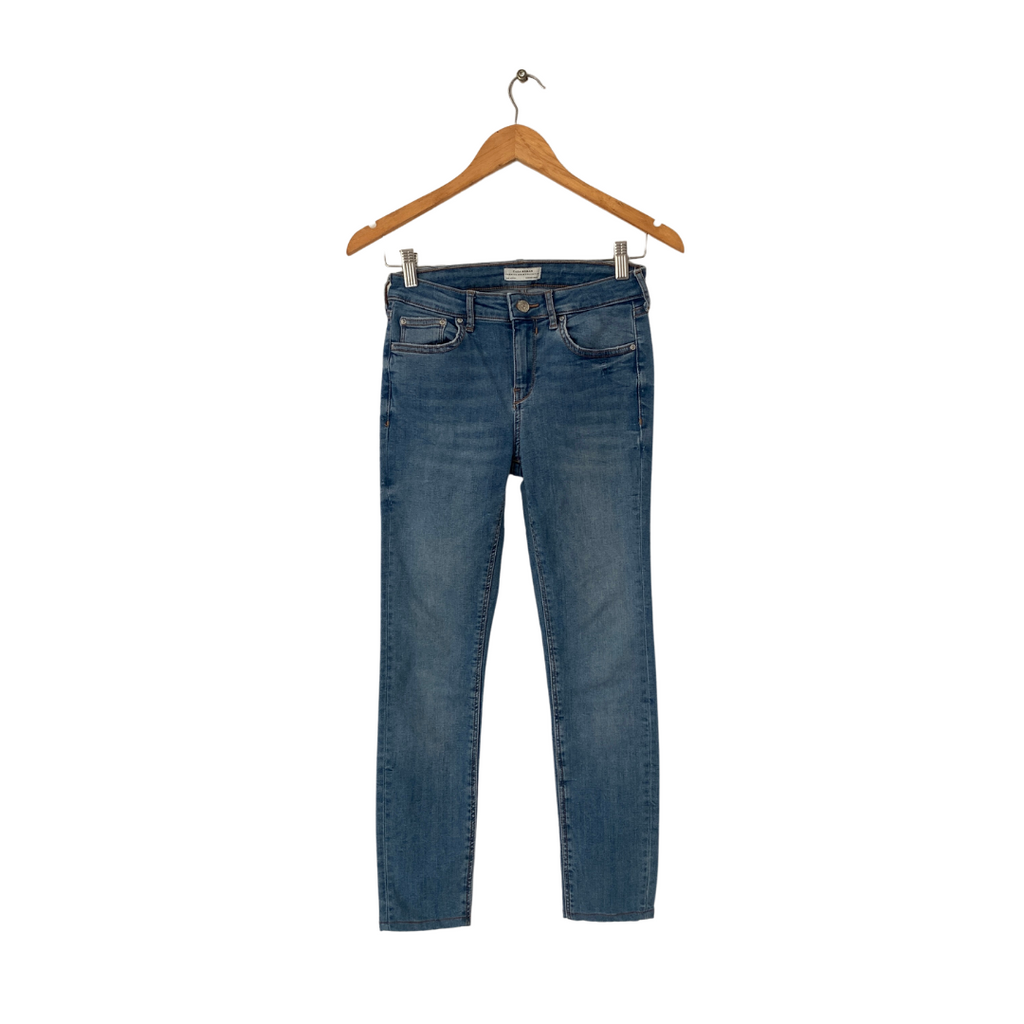 ZARA Plain Blue Classic Skinny Jeans | Gently Used |