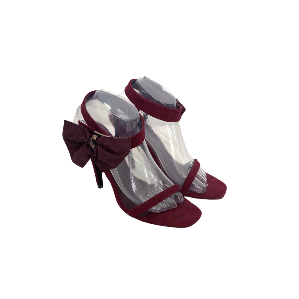 Charles & Keith Plum Bow Heels | Gently Used |