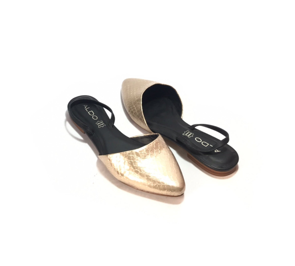 Aldo snakeskin sale mules